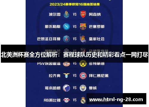 北美洲杯赛全方位解析：赛程球队历史和精彩看点一网打尽