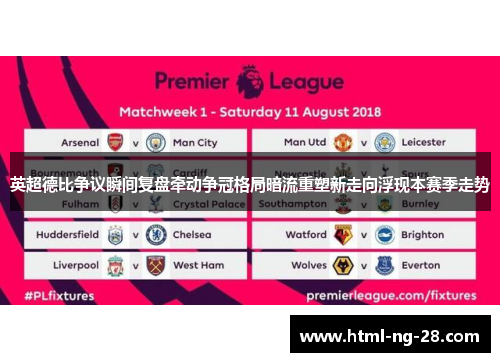 英超德比争议瞬间复盘牵动争冠格局暗流重塑新走向浮现本赛季走势